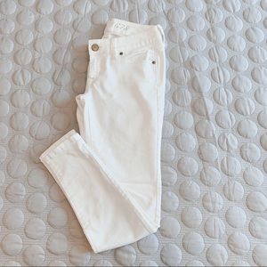 The Limited white skinny jeans